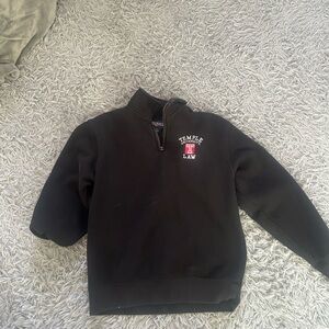 Temple Law Black Quarter-Zip Sweatshirt